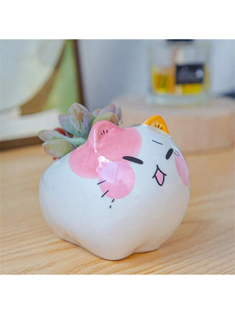 Lovely Beast Succulent Planter Ceramic Pot Sweet Festive Ornament Qme type 2