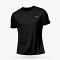 Men's Quick Dry Short Sleeve Gym Running Moisture Wicking Round Neck T-Shirt Training Fitness Tops Oversized T-Shirt Jersey Qme BK XL