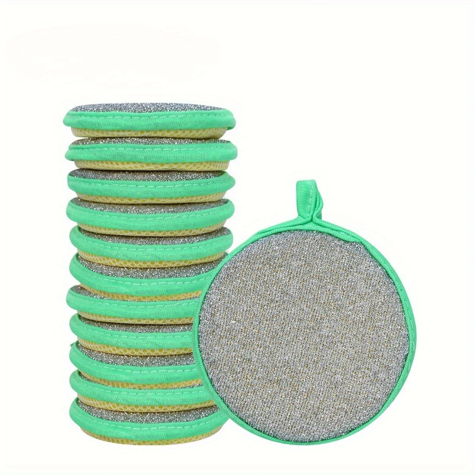 10PCS Kitchen Stain Removal Sponge Magic Wipes Clean Cotton Dishwashing Sponge Wipes Bathroom Cleaning Utensils Qme