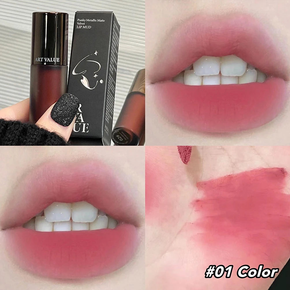 Matte Velvet Liquid Lipstick Lasting Lipgloss Tint Waterproof Sexy Red Orange Lips Makeup For Women Lip Glaze Korean Cosmetics Qme 01