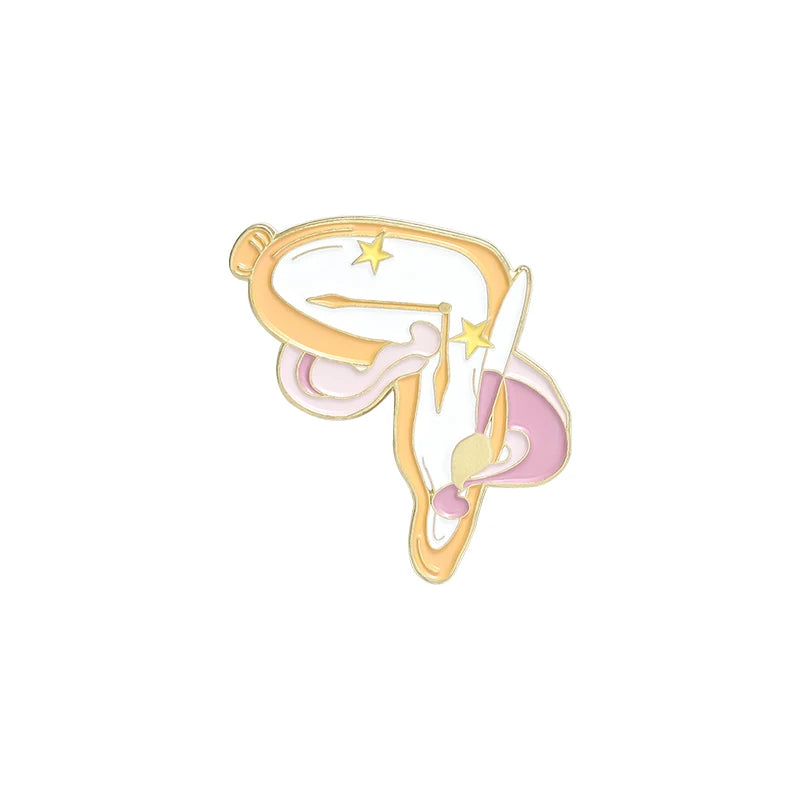 Brush Art Oil Painting Enamel Pins Cartoon Artist Dream Brooches Shirt Lapel Pin Badge Jewelry Gift for Friends Drop Shipping Qme Style 9