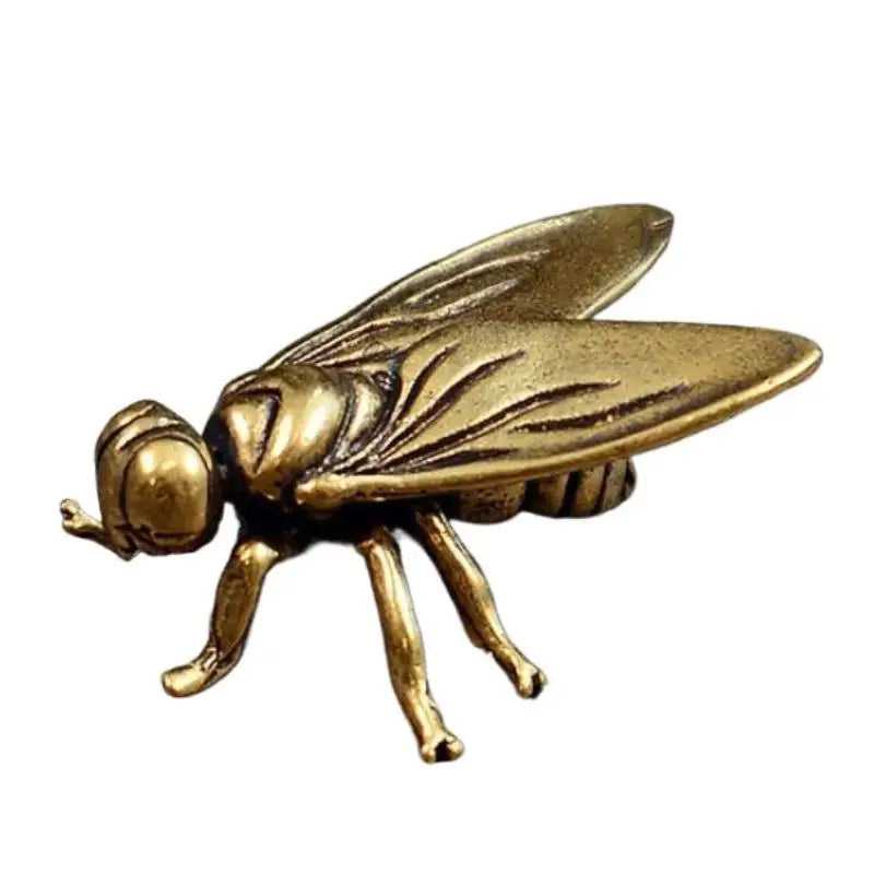 Miniature Statue Metal Insects Animal Figurine Mini Brass Fly Insect Qme