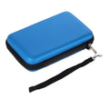 EVA Hard Carrying Case Shockproof Travel Protective Storage Bag for Nintendo 3DS XL LL Console for New 3DS XL 3DS LL Qme Blue