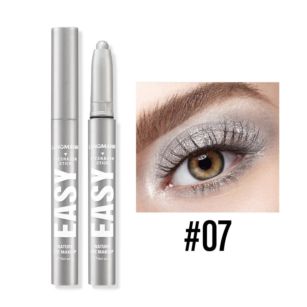 Smoke Rose Eyeshadow Pencil Glitter High-gloss Silkworm Liner Pen Highlighter Bronze Shimmer Matte Eye Shadow Stick Makeup Qme 07