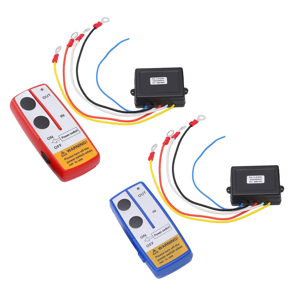 Winch Wireless Remote Control Kit with Receiver 12V 24V for Truck ATV SUV Winch Remote Control Kit Qme