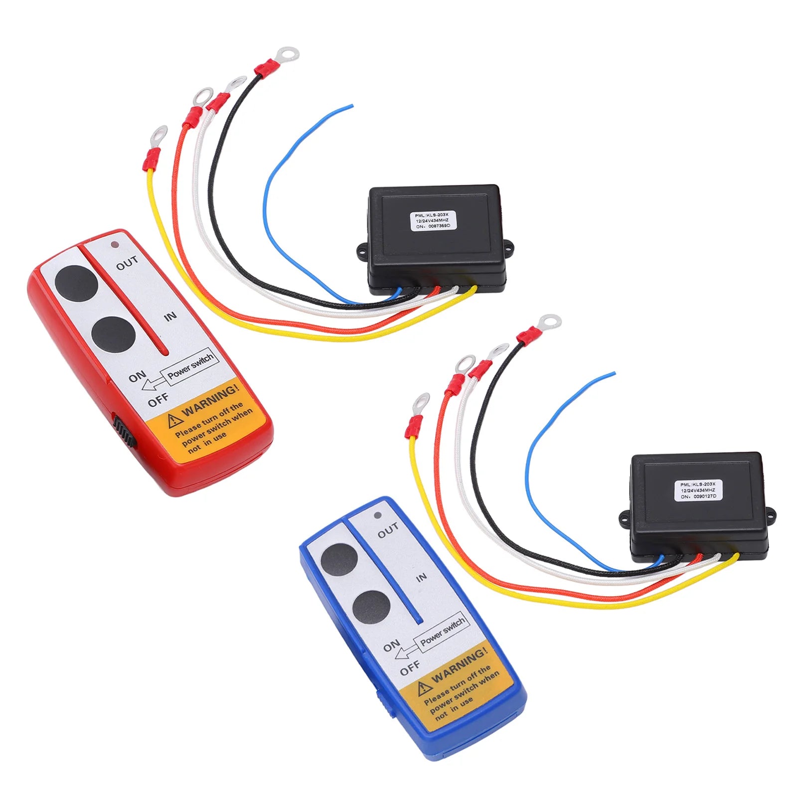 Winch Wireless Remote Control Kit with Receiver 12V 24V for Truck ATV SUV Winch Remote Control Kit Qme