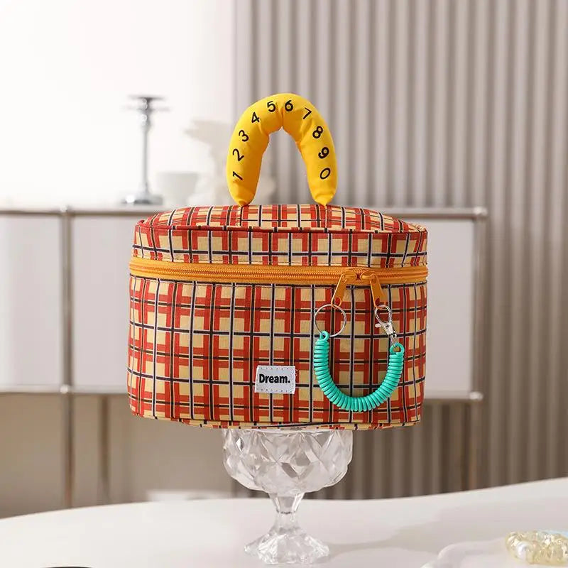 Makeup Bag, Large Capacity Waterproof Hand-Held Storage Bag, Cute And Portable, Business Travel Partition Layered Toileting Bag Qme A1