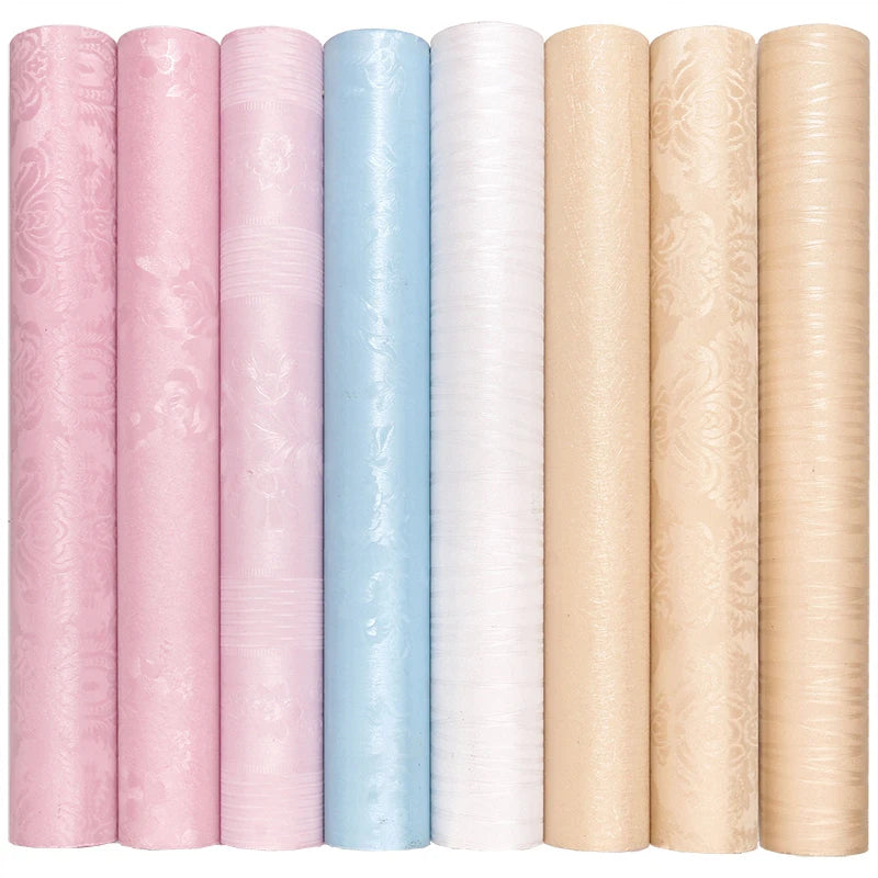 3D Solid Vinyl Self-adhesive Wallpaper Walls Rolls Contact Paper Qme