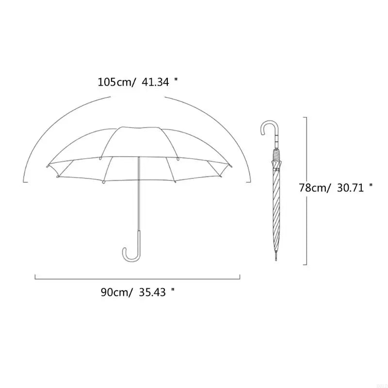 Lightweight Umbrellas Lovely Pattern Water Resistant Clear Rain Gear Qme