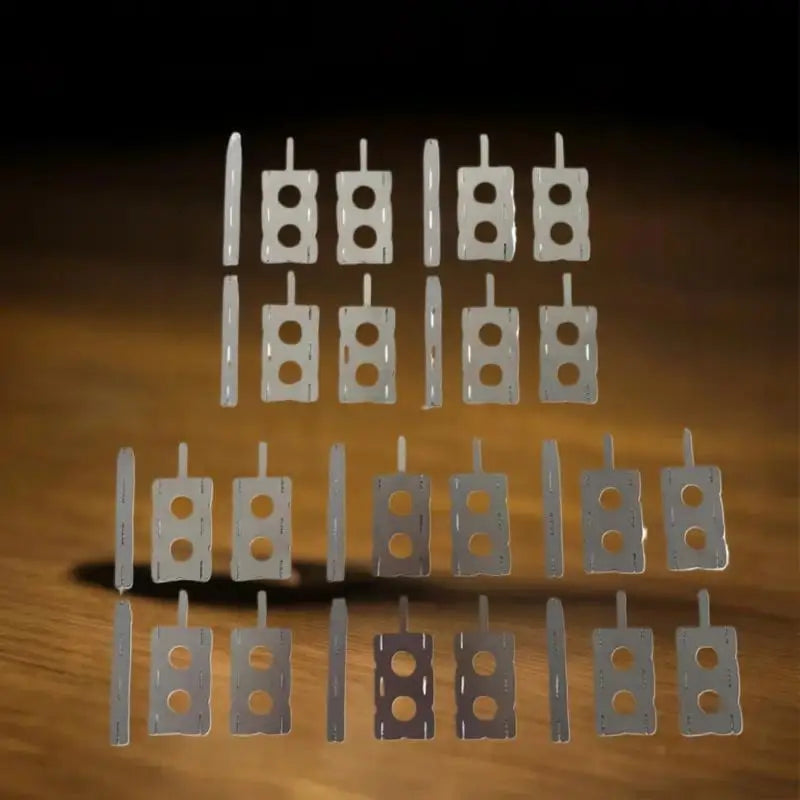 30Pcs 18650 Lithium Battery Nickel Sheet 5Set Polygonal Battery Nickel Sheet For Spot Welding Machine Batteries Connection Sheet Qme