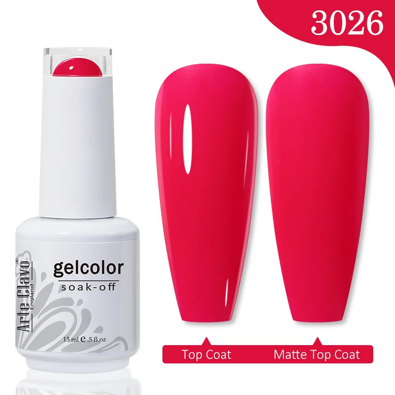 Arte Clavo Gel Nail Polishes Pink Nude Hybrid Lak Manicure