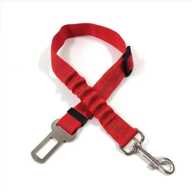 Bungee Fabric Belt Safe Secure Car Travel Reflective Dog Seat Qme A4