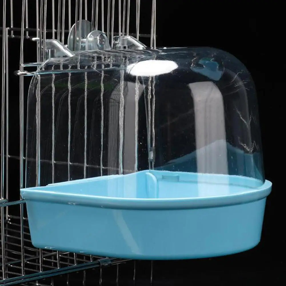 Hanging Bird Bath Is Waterproof Wear-resistant And Easy To Clean Cage-style External Bath For Birds Such As Parrots And Myn Qme