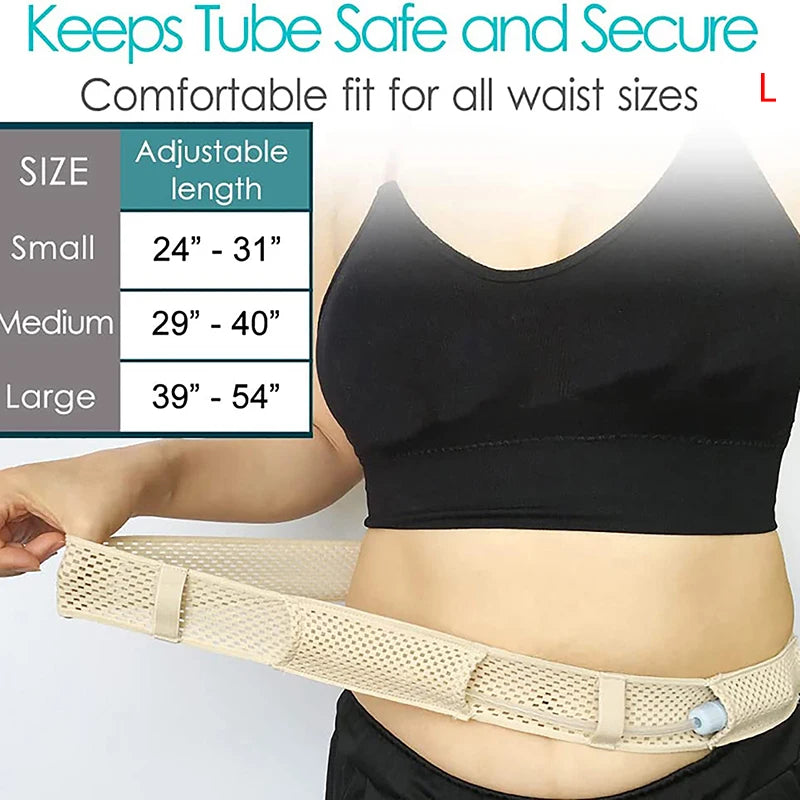 Peritoneal Dialysis Conduit Protection Belt Adjustable Abdominal Qme L