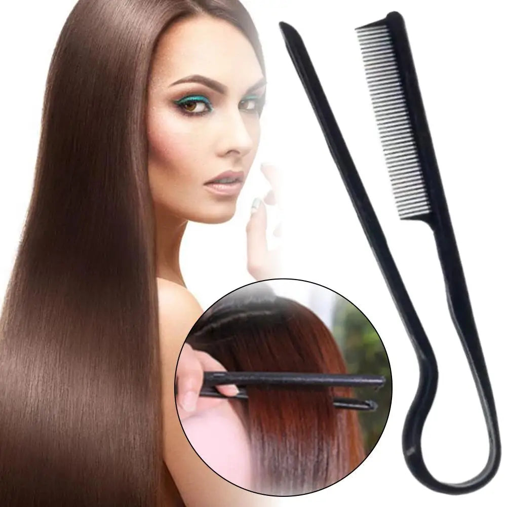 Portable V-shaped Hair Straightener Comb Styling Messy Finishing Qme