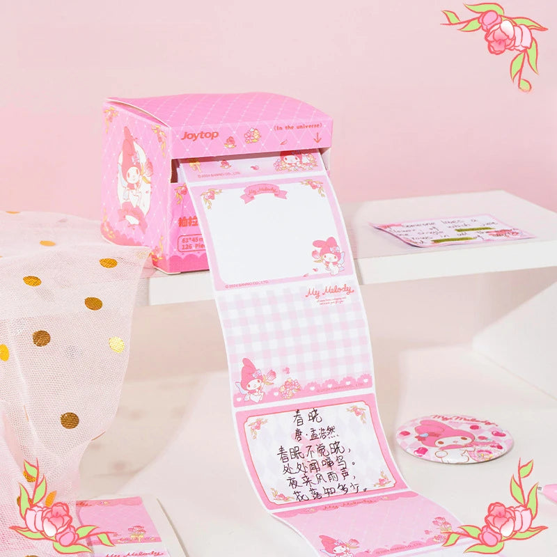 Hello Kitty Kuromi Pull-out Sticky Notes Cute Mistake-tracking Qme