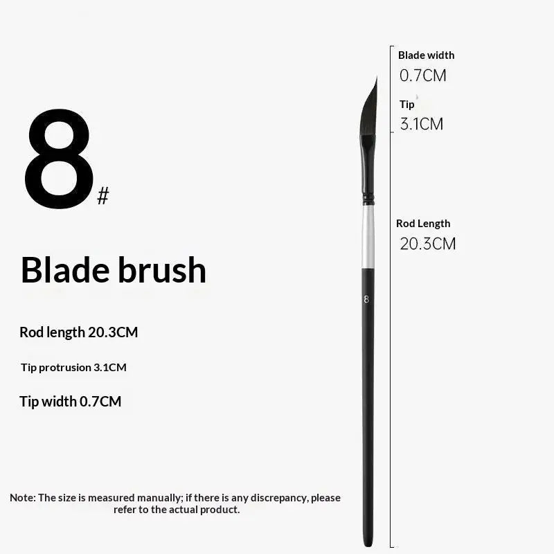 Watercolor Paint Brush Shaped Professional Gouache Pen Nylon Bristles Qme A5