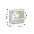 Clear Compartment Storage Box Bag Container Coffee Organizer Display Qme C