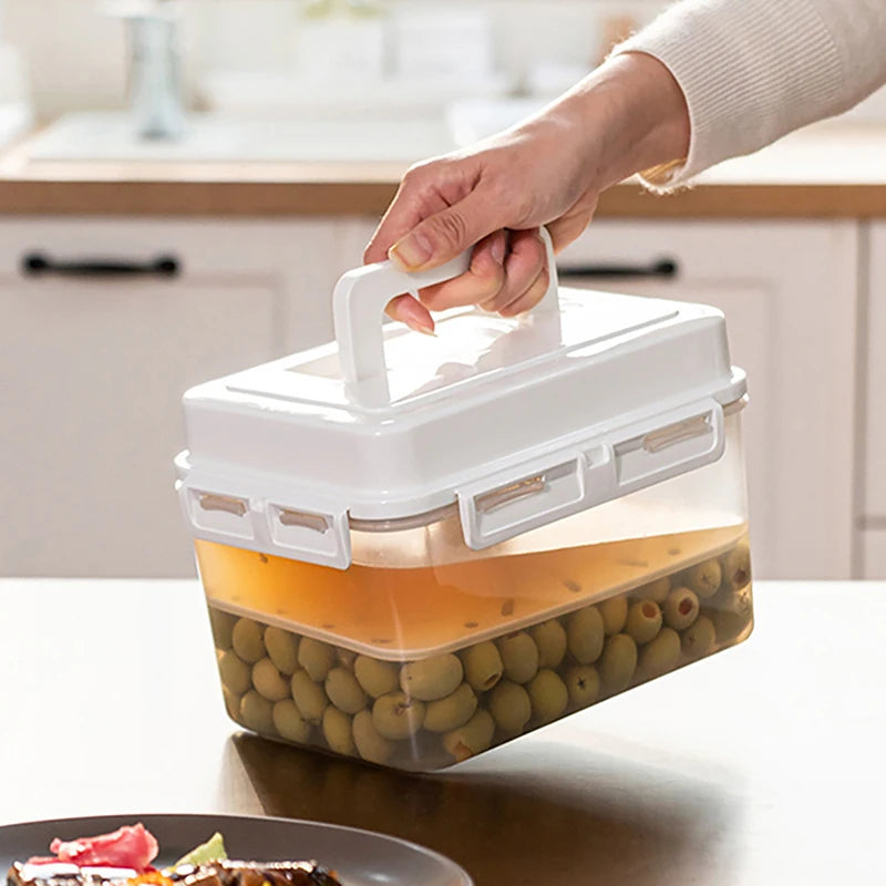 Gherkin Sauerkraut Kimchi Storage Container Fermentation 4 Pickle Jar Qme