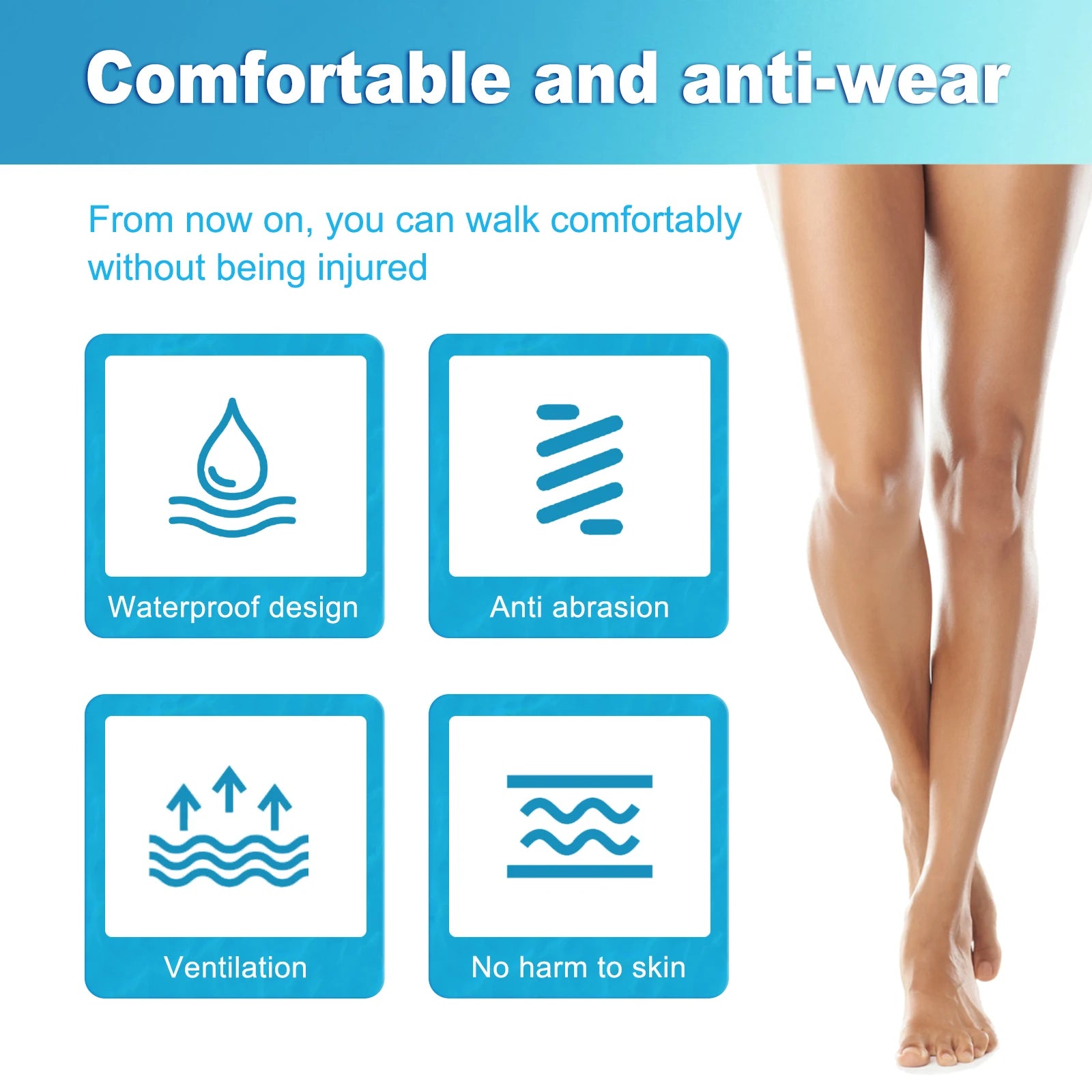 Thigh Anti-friction Stick Anti Chafe Cream Women Running Chafe Stick Sweat-proof Skin Rescue For Heel Lower Arm Thigh Skin 23g Qme