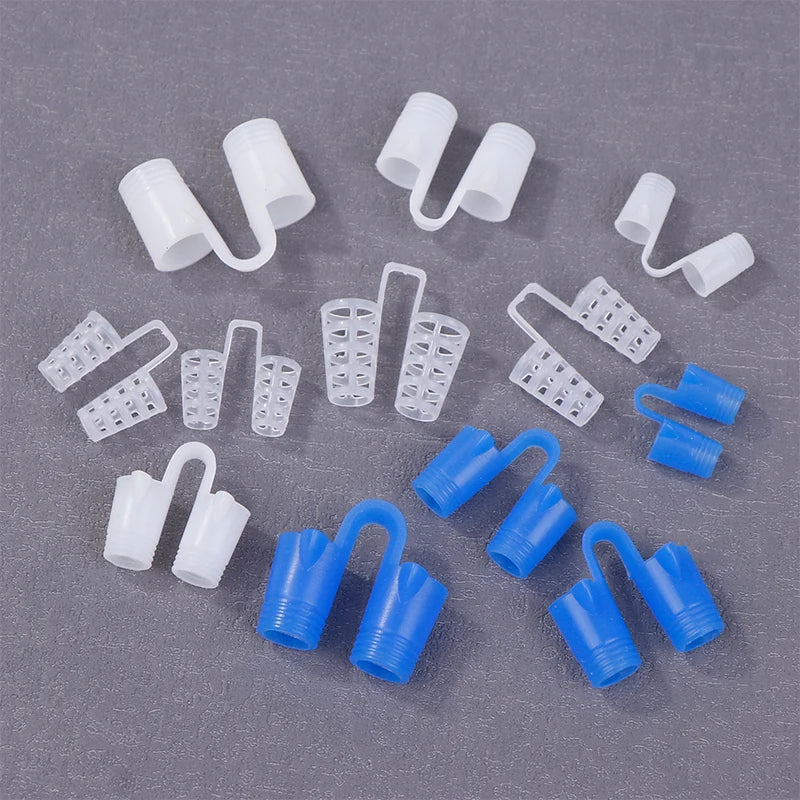 4 Silicone Anti Snore Nasal Dilators Apnea Aid Snoring Nose Clip Qme