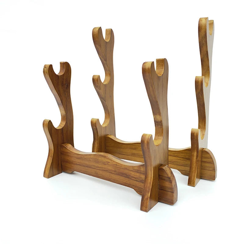 Knife Cosplay Sword Magic Wand Storage Rack Bracket Solid Wooden Qme
