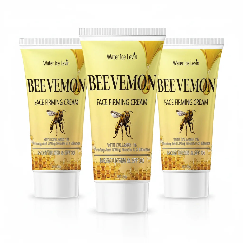 Bee Venom Face Firming Cream with 1% Collagen - Lifting & SPF 30 Moisturizer for Visible Results in 2 Minutes. Qme GOLD 60g