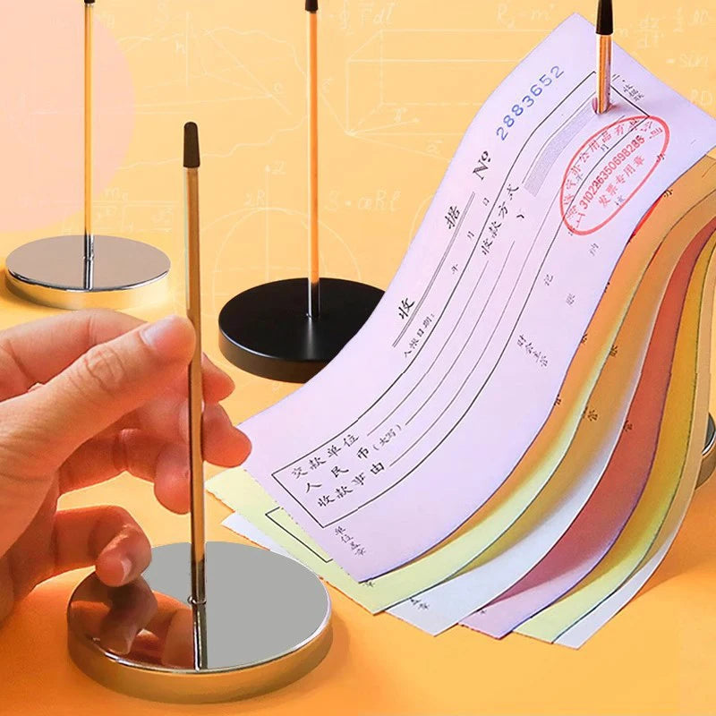Aluminum Slide Check Rack Receipt Holder Desk Restaurant Ticket Qme