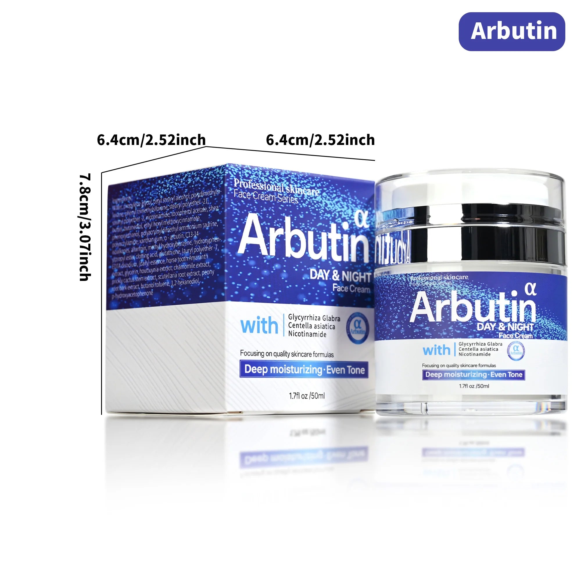 Arbutin Whitening Face Cream Nicotinamide Glabrous Liquorice Plant Qme