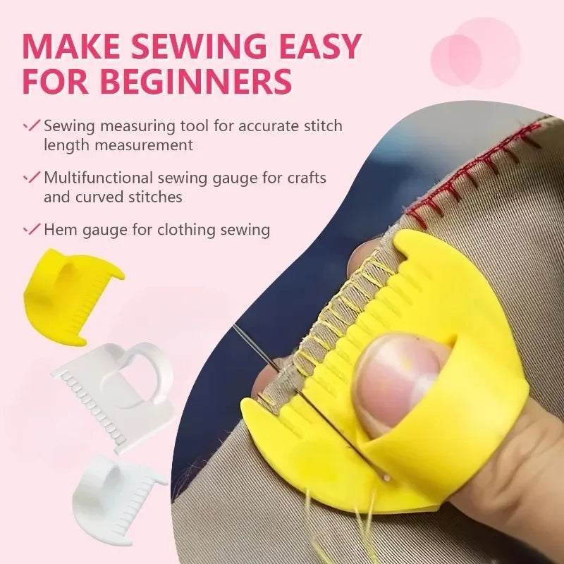 Sewing Guide Template Kit for Consistent Stitches – 3mm Spacing Precision Sewing Tool for Fabric Embroidery & Leathercraft Qme