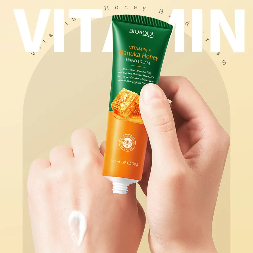 Vitamin E Honey Hand Cream Moisturizing Nourishing Portable Dry Skin Qme