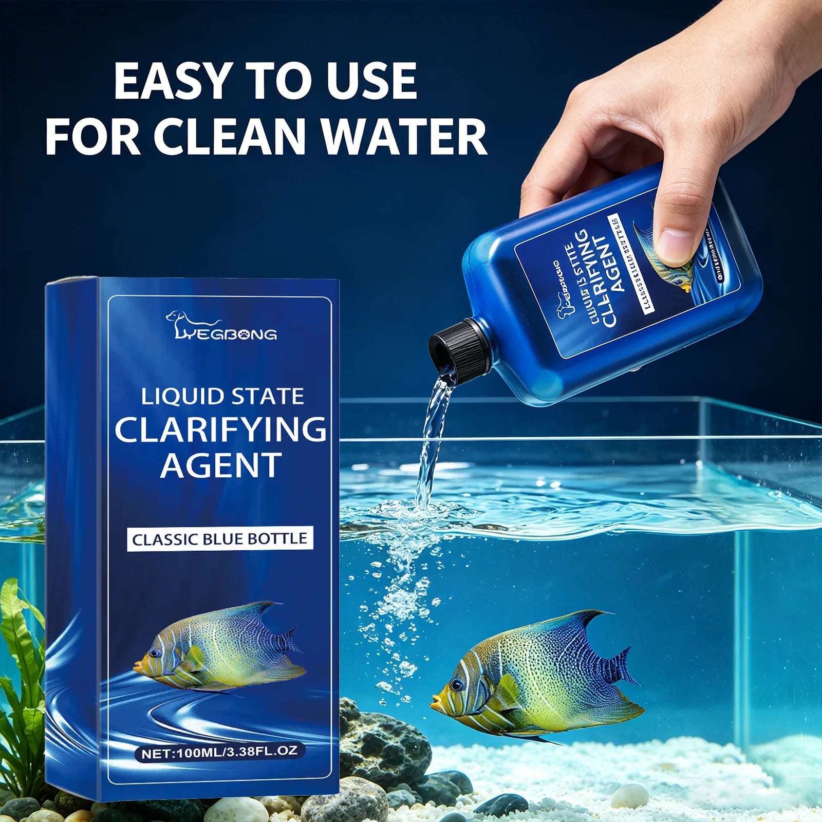 Liquid State Clarifying Agent Remove Various Algae Improve Water Quality Reduce Odors Long-Term Protection Water Purifying Agent Qme