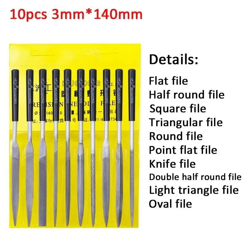 Metal Needle File Wood Rasp Polishing Hand Filetools Steel Needl Qme