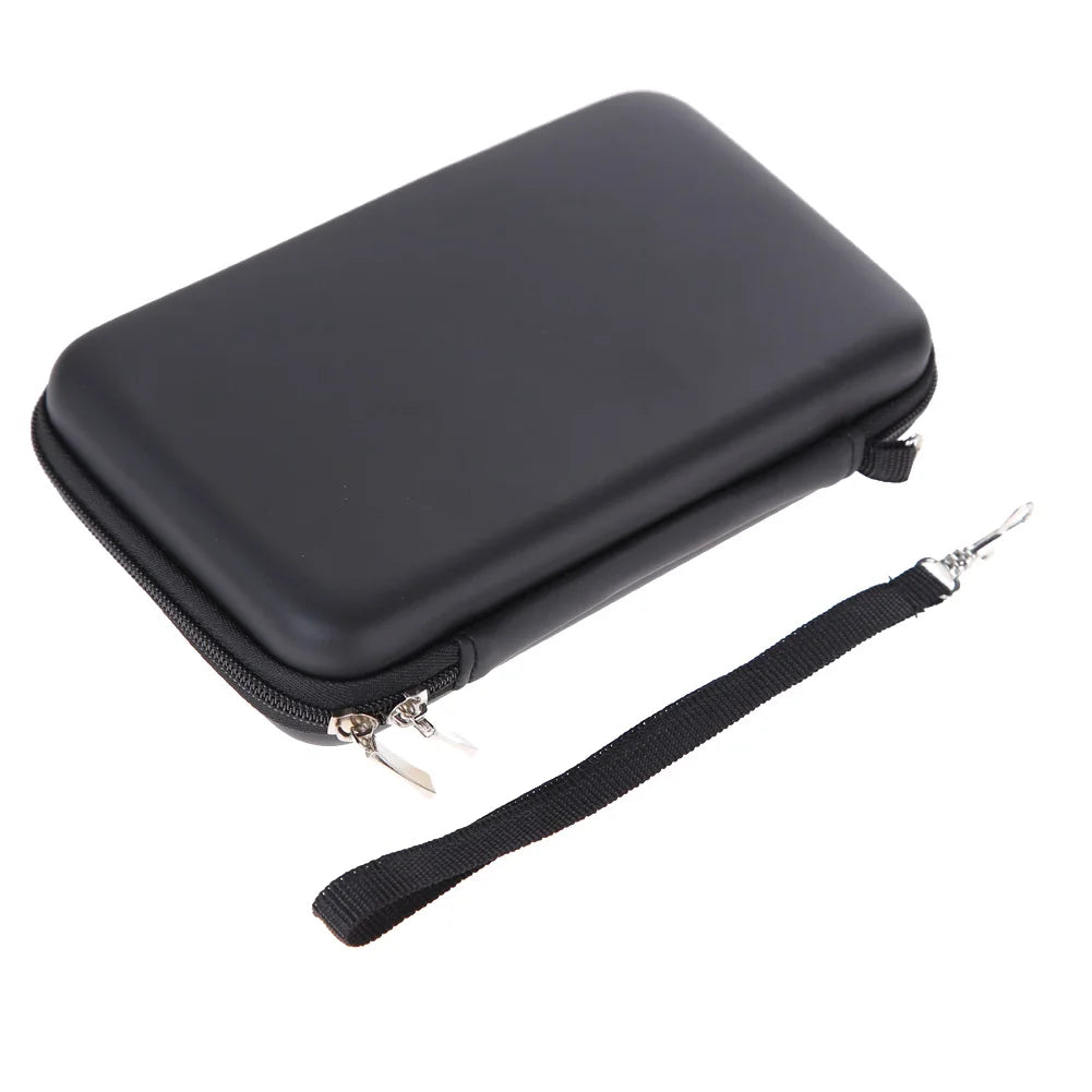 EVA Hard Carrying Case Shockproof Travel Protective Storage Bag for Nintendo 3DS XL LL Console for New 3DS XL 3DS LL Qme Black