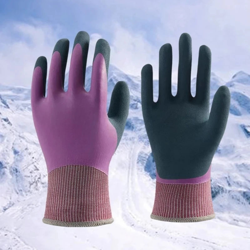 1PCS Winter Warm Gloves Cold Proof Anti-Slip Wear Resistant Fleece Lined Waterproof for -30°C 303 309 Qme