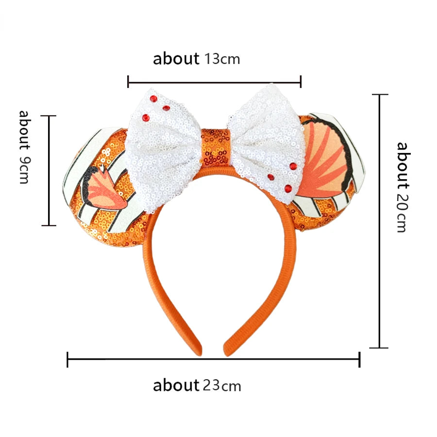 Newest Finding Nemo Inspired Mickey Ears Headband Party Cosplay Decoration Costume Party Gift For Girls/Adults Festival Headwear Qme