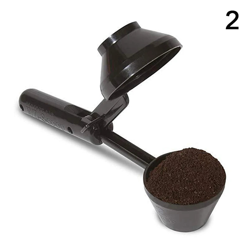1 Pcs Coffee Scoop With Funnel For Reusable K-cup Coffee Pot 2 Tablespoon Capacity Coffee Measuring Spoon Kitchen Accessories Qme 2