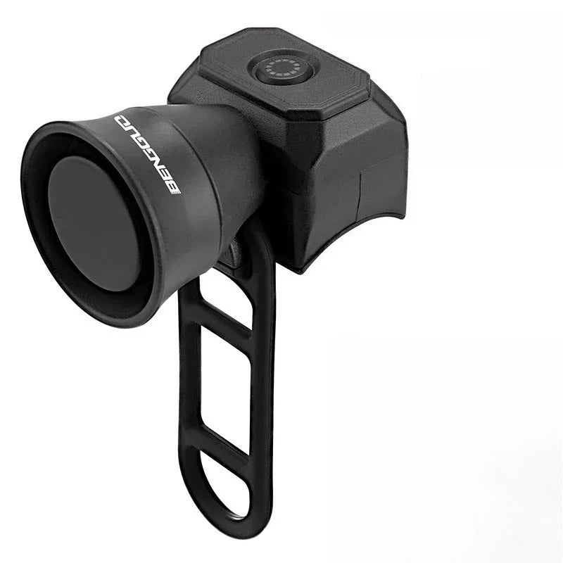 Bicycle Horn Mountain Bike Mini Waterproof Electronic Bike Bell Riding Equipment Children's Scooter Accessories Qme Black