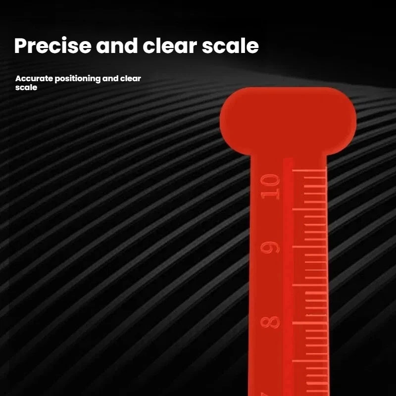 White Red Level Stick Pegs Elevation Ruler Floor Measure Poured Self Qme