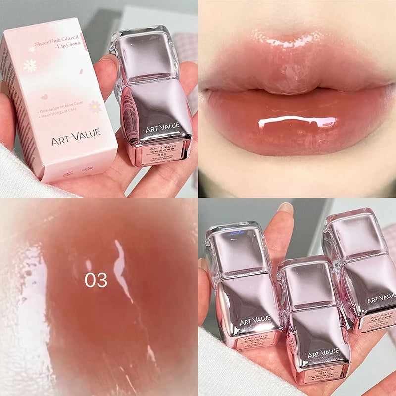Art Value Mirror Shine Lip Gloss Hydrating Moisturizing Long-lasting Qme AE810-3