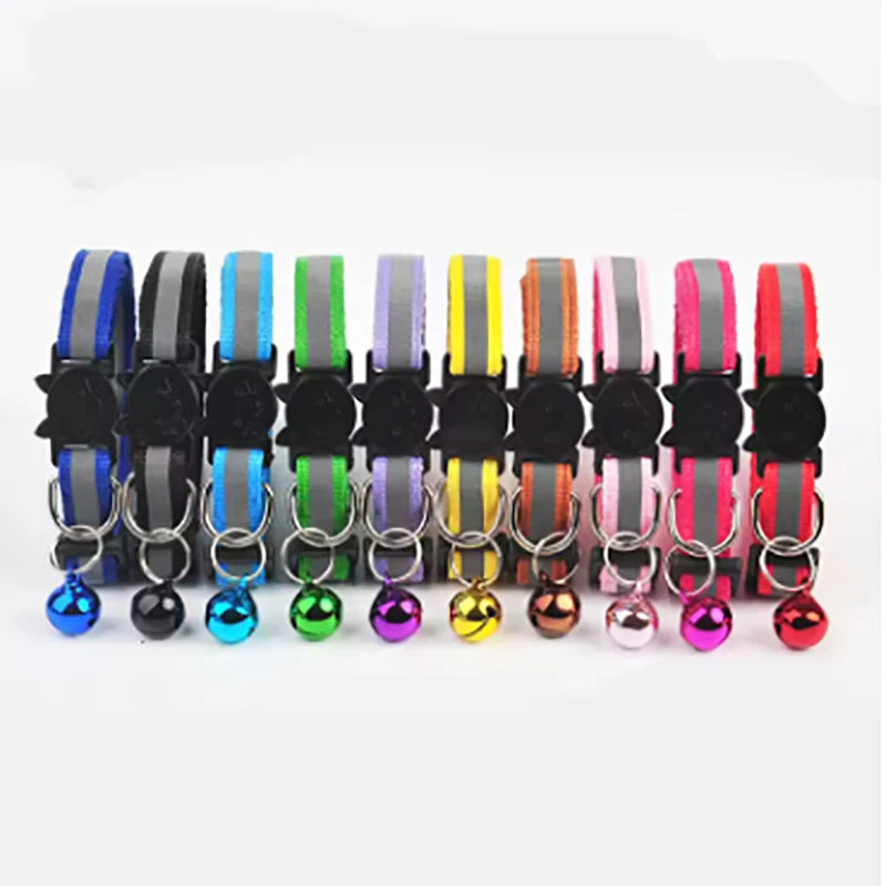 Reflective Split Type Cat Collar Colored Cat Collar Pet Kitten Product Suitable for Cats to Wear When Going Out Qme