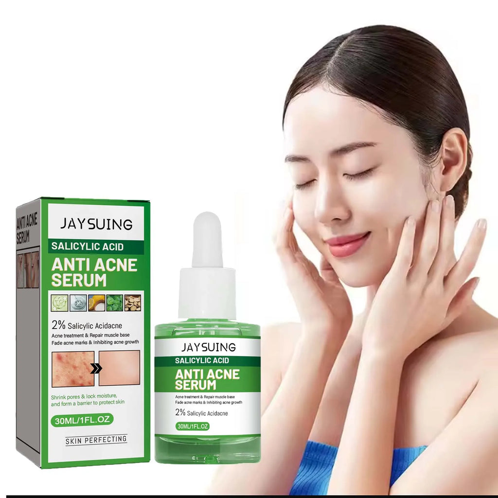Salicylic Acid Anti Acn-e Face Serum Hydrating Fader Acne Mark Pimple Blackhead Removal Shrink Pores Oil Control Facial Essence Qme