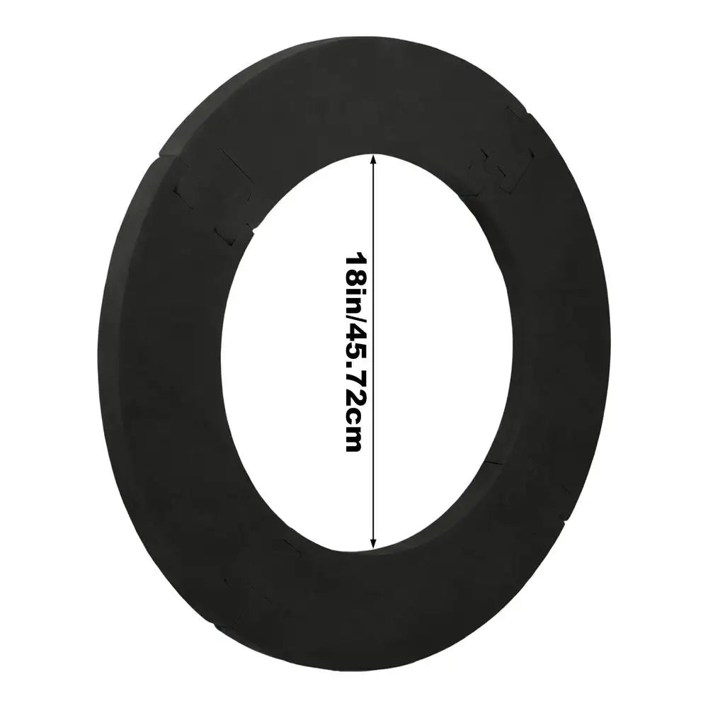 Dart Board Wall Protectors 18inch Noise Reduction Protection Ring Wall Protector for Dart Board for Men Room Bar Basement Garage Qme Black