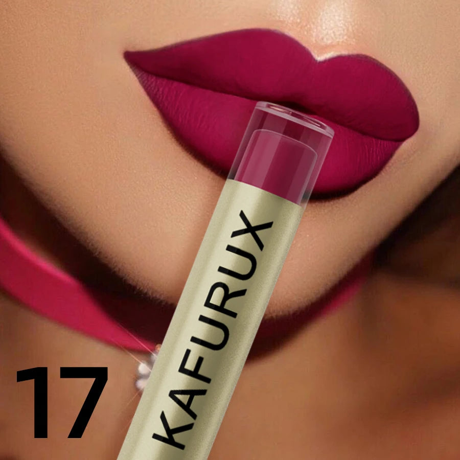20 Colors Dark Brown Nude Liquid Lipsticks Waterproof Velvet Matte Qme 17