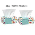 100 Counts Disposable Washcloth Thick Face Towel Make Up Soft Removing Wipes Dry Towelettes For Skin Care Qme 2Bag 15x20cm
