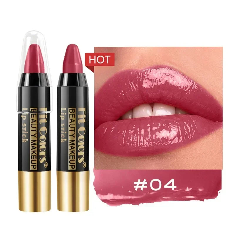 Tint Crayon Lipstick Moisturizing Bright Surface Lipsticks Velvet Non Stick Cup Waterproof Lip Stick Hydrating Gloss Lips Makeup Qme 04