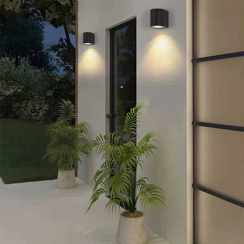 5W Outdoor IP65 LED Wall Lamps Modern Waterproof LED Sconce Porch Garden Aisle Exterior Wall Mount Lighting Fixture110/220V Qme
