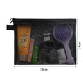 Large Capacity Mesh Cosmetic Bag Casual Pencil Cases Zipper Makeup Qme M
