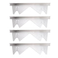 4Pcs Stainless Steel Stove Gap Covers Heat Resistant Easy Clean Range Trim 13.78-27.56in Adjustable Silver for Kitchen Qme 2 Pairs