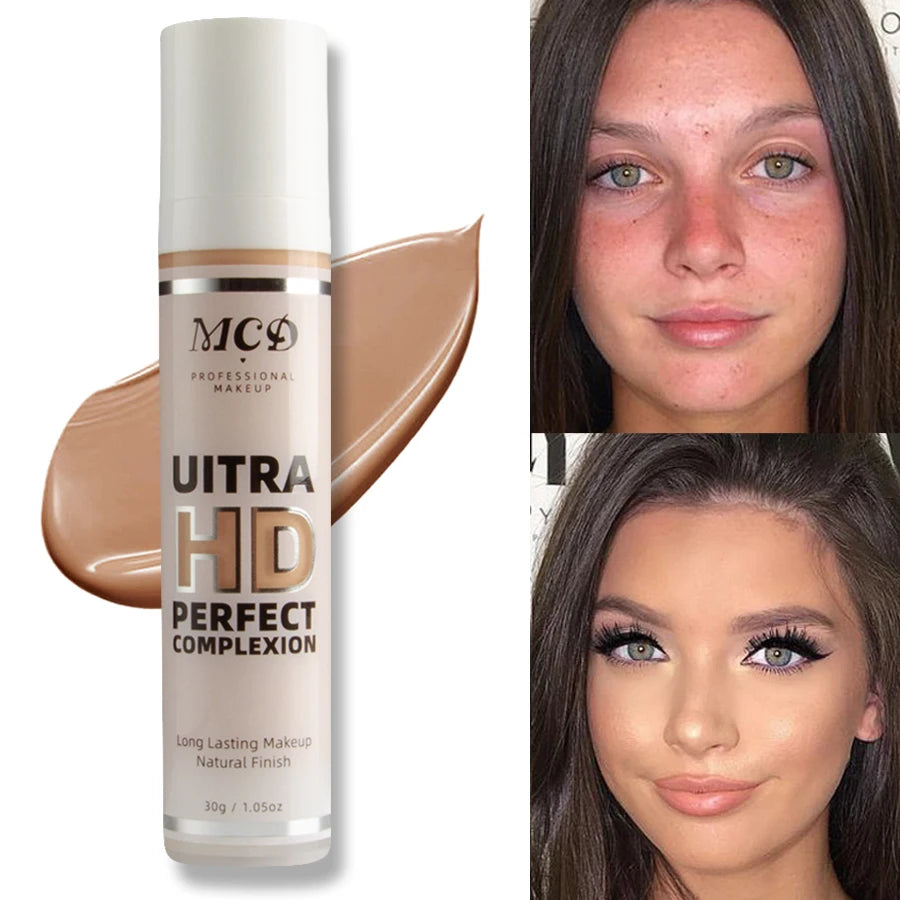 9 Shade Full Coverage Concealer Liquid Foundation Makeup Base Cushion Qme 01